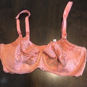Victoria’s Secret Wicked Unlined Balconette 38DD Sedona Rose